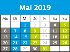 WESTspartage Kalender