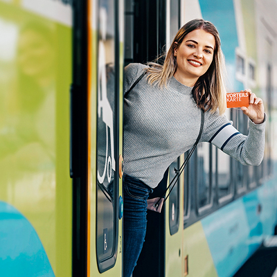 Travel by train with the WESTbahn at the VorteilsCard price