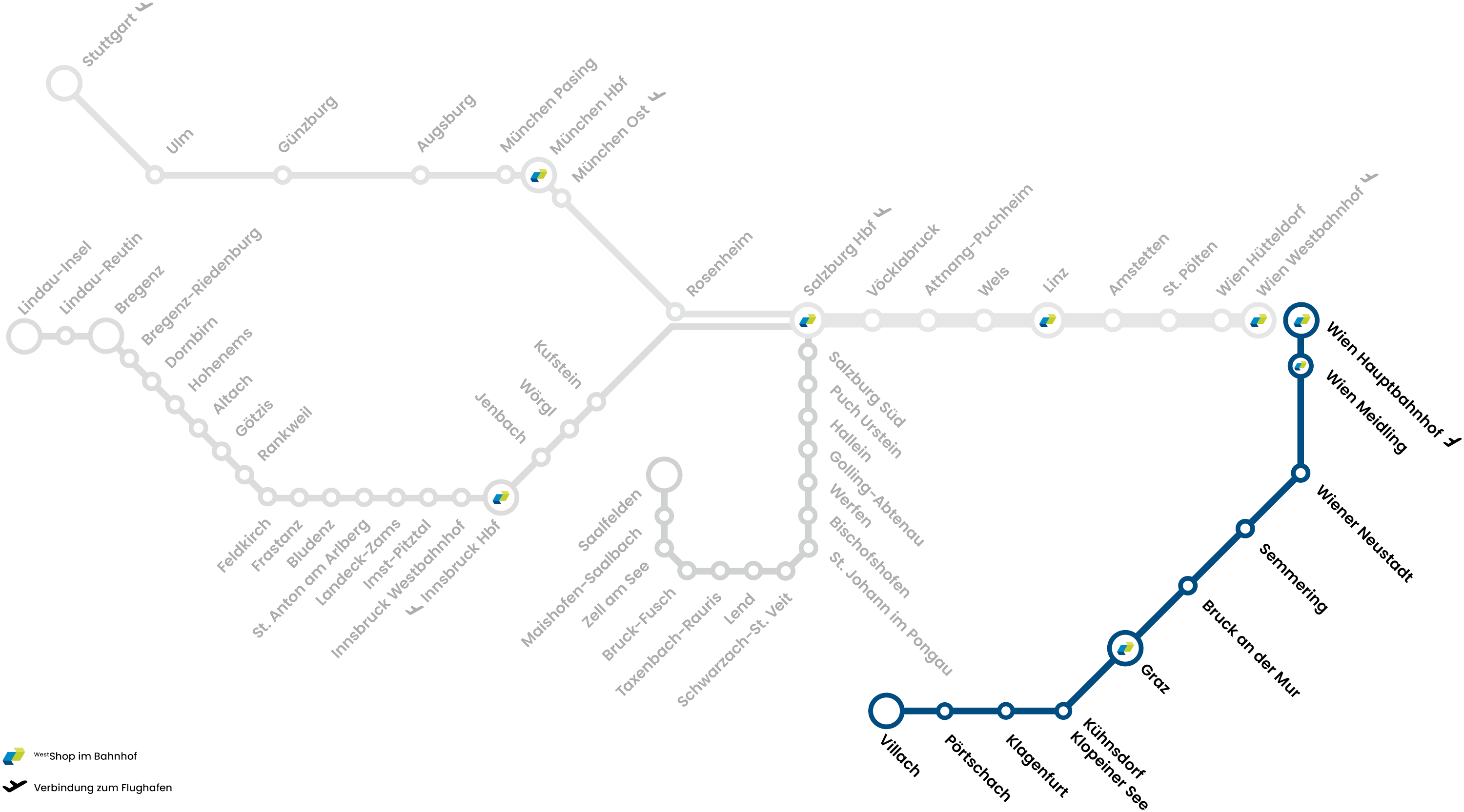 Westbahn Network – Southern Extension