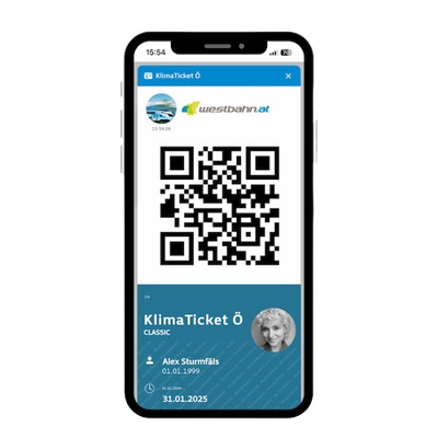 Travelling on the WESTbahn with the digital KlimaTicket Österreich