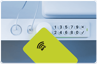 Option A – Secure luggage with NFC card