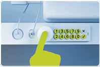 Option B – Secure luggae with PIN code