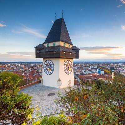 Uhrturm am Schlossberg in Graz
