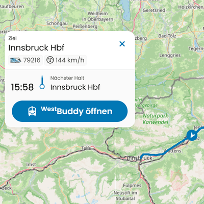 Westbahn ZugFinder