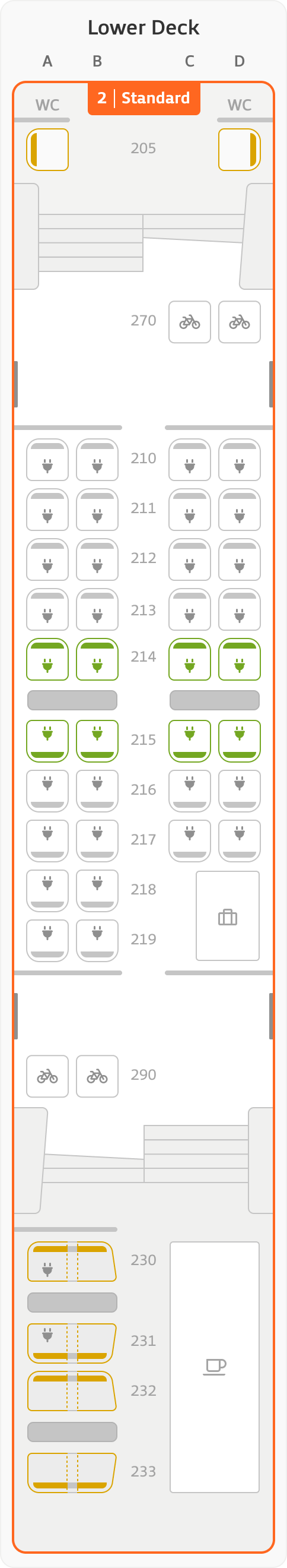 Floor plan Wagon 12 Upper Deck