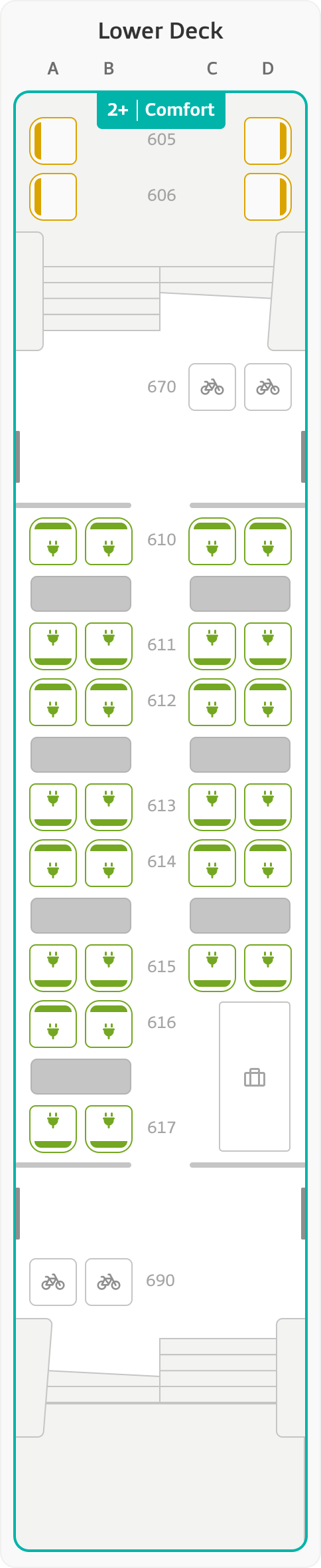 Floor plan Wagon 16 Upper Deck